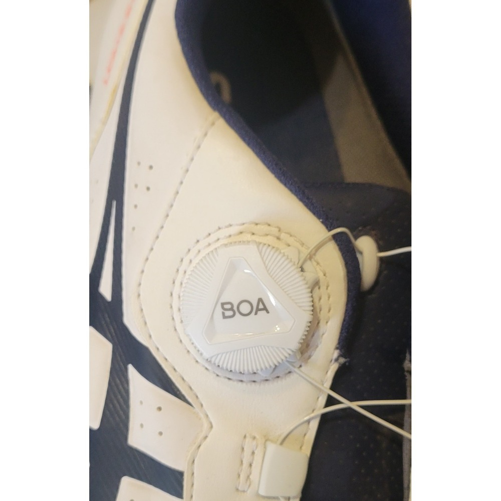 Asics Gel-Preshot Boa Laces Mens 9.5 Golf Shoes 1113A003 White Blue Orange EUC - Picture 13 of 15